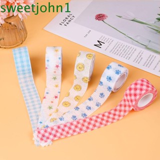 Sweetjohn ผ้าพันแผล แบบมีกาวในตัว น่ารัก 4 เมตร ป้องกันการเสียดสี ป้องกันการสึกหรอ ป้องกันแคลลัส