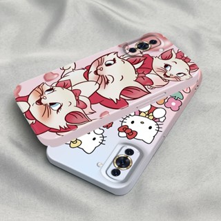 เคสโทรศัพท์มือถือ PC แข็ง ปิดด้านหลัง ลาย Hello Kitty หัวใจ สีชมพู แวววาว สําหรับ Huawei Nova 10 Pro 9 SE 7 7i 7 Pro SE 6 SE 4 P20 P30 P40 Lite Mate 20