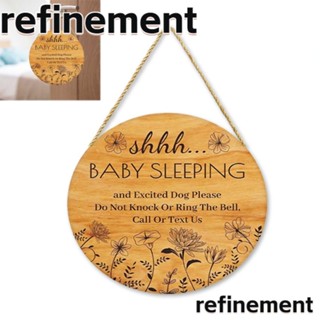 Refinement ป้ายไม้เตือนความจํา สําหรับติดประตูโรงแรม บ้าน