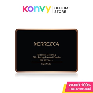 Merrezca Excellent Covering Skin Setting Pressed Powder 9g เมอร์เรซกา แป้งพัฟควบคุมความมันที่ขายดีที่สุด.