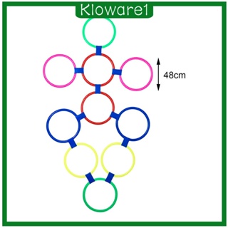 [Kloware1] แหวนฝึกความเร็ว และความคล่องตัว หลากสี สําหรับยิมเทรนเนอร์ 10 ชิ้น