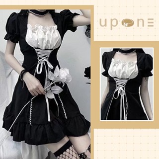 ชุดเดรสกระโปรงสีดำ เดรสสีดำกระโปรงสั้นใส่สบาย
