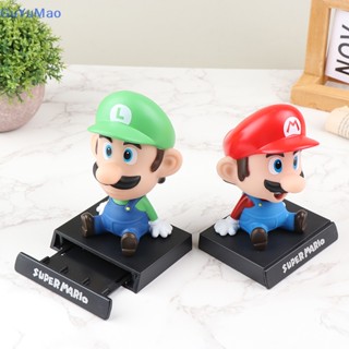 [cxGUYU] โมเดลฟิกเกอร์การ์ตูนอนิเมะ Bros Luigi แบบสปริง สําหรับตกแต่งรถยนต์