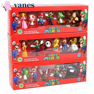 Vanes1 โมเดลฟิกเกอร์ อนิเมะ Super Mario Bros Kawaii สําหรับเก็บสะสม