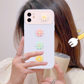 เคสซิลิโคนนิ่ม ลายดอกไม้ 3D เนื้อแมตต์ กันกระแทก สําหรับ iPhone 11 12 13 14 15 Pro MAX 11Pro 13Pro X XR XS MAX 7 8 Plus SE 2020 2022