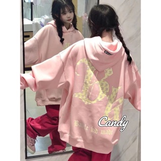 Candy Kids  เสื้อผ้าผู้ญิง แขนยาว เสื้อฮู้ด คลุมหญิง สไตล์เกาหลี แฟชั่น  สบาย ทันสมัย Stylish Trendy WWY239007U 36Z230909