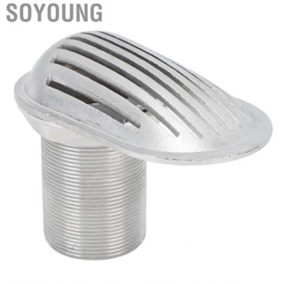 Soyoung Thru Hull Inlet Filter Exquisite Craftsmanship Mirror Polishing Practical Boat Intake Strainer 316 Stainless Steel for Kayak