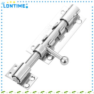 Lontime สลักล็อกประตู สเตนเลส 6 นิ้ว พร้อมสลักล็อกรูกุญแจ สําหรับรั้วโรงนา