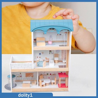 [Dolity1] บ้านตุ๊กตาไม้ ประกอบง่าย อายุ 3 ปีขึ้นไป สําหรับบ้านตุ๊กตา