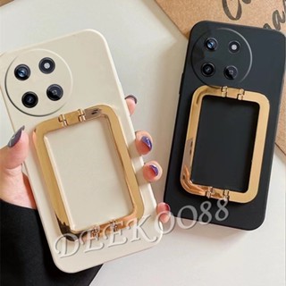 พร้อมส่ง เคสโทรศัพท์มือถือ ซิลิโคนนิ่ม พร้อมแหวนขาตั้งโลหะ สําหรับ Realme 11 C51 NFC 4G 5G Realme11 RealmeC51 2023