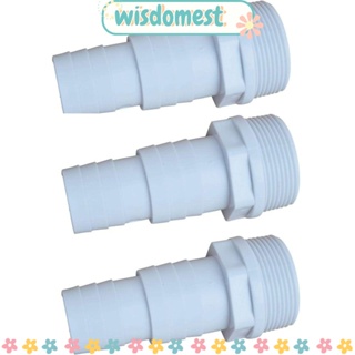 Wisdomest อะแดปเตอร์ปั๊มพลาสติก 1-1/2 นิ้ว สีขาว ไม่มีมลพิษ 1-1/4 นิ้ว แบบเปลี่ยน สําหรับสวนผู้เชี่ยวชาญ 3 ชิ้น