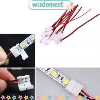 Wisdomest อะแดปเตอร์สายเคเบิ้ลเชื่อมต่อ PCB Led 2 Pin 10 ชิ้น