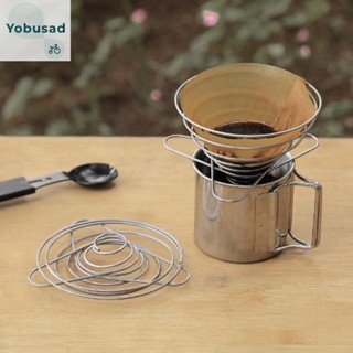 [Yobusad.th] ที่วางดริปกาแฟ แบบสเตนเลส พับได้ สําหรับตั้งแคมป์