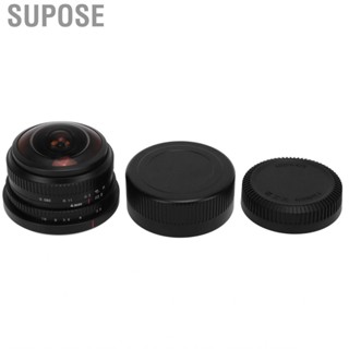 Supose 4mm F2.8 Fisheye Lens  Strong Compatibility Manual Focus  Lightweight M4/3 Mount for Shooting