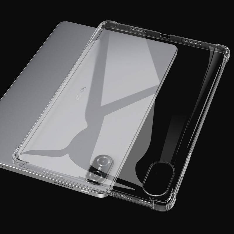 สําหรับ Huawei Tab MediaPad M6 Turbo M5 M3 Lite T5 8 8.4 10.1 10.8 นิ้ว TPU นุ่มยืดหยุ่นป้องกันถุงลมนิรภัยกรณี Shock proof ฝาครอบใสกรณีแท็บเล็ต