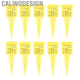 Calinodesign Outdoor Rain Gauge  Yellow for Irrigation