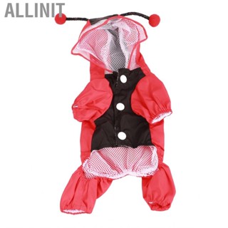 Allinit Reflective Puppy Raincoat  Dog Stylish for Running Hiking Training