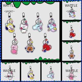 Wattle พวงกุญแจอะคริลิค หัวเข็มขัดคาดเอว ลายน่ารัก