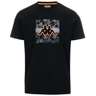 เสื้อยืด รุ่น LOGO GRAMI Black-Orange Marigold