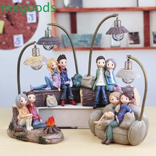 Mxgoods ฟิกเกอร์เรซิ่น รูปคู่รัก DIY สําหรับตกแต่งห้องนั่งเล่น