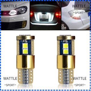 Wattle หลอดไฟติดป้ายทะเบียนรถยนต์ 12V 3030 6SMD COB 2 ชิ้น 2 ชิ้น