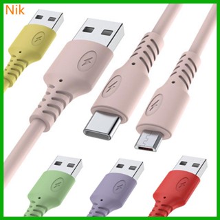 2 in 1 สายเคเบิลข้อมูล Micro USB Type C 3 2 1 สําหรับ M สายชาร์จเร็ว สําหรับโทรศัพท์มือถือ Ph