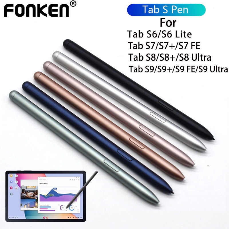 Fonken Stylus S ปากกาสําหรับ Samsung แท็บเล็ต Tab S6 Lite S6 Tab S7 FE S7 Plus S7 Tab S8 Plus S8 Ult