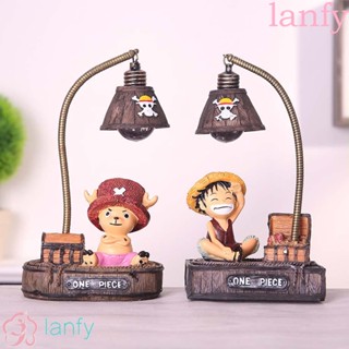 Lanfy โมเดลฟิกเกอร์ รูปปั้นอนิเมะ โคมไฟกลางคืน สําหรับตกแต่งบ้าน