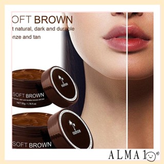 ALMA ครีมเมลาโนเจน กันแดด ให้ความชุ่มชื้น สีน้ําตาล พรีเมี่ยม