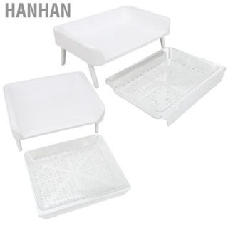 Hanhan Drain Rack Kitchen Shelf Organizer Household Cup Storage Desktop Multi Function Drying