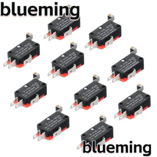 Blueming2 สวิตช์ไมโครสวิตช์ SPDT V-156-1C25 บานพับยาว ทนทาน 10 ชิ้น