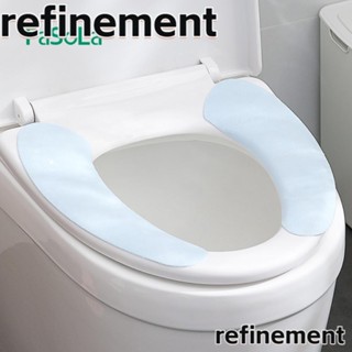 Refinement แผ่นรองนั่งชักโครก แบบนิ่ม กันลื่น มีกาวในตัว ล้างทําความสะอาดได้ ทนทาน