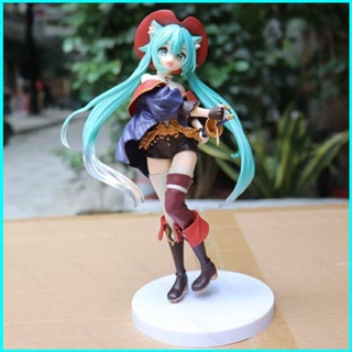 Star3 โมเดลฟิกเกอร์ Wonderland Hatsune Miku Cat in Boots ของเล่น สําหรับตกแต่งบ้าน เก็บสะสม