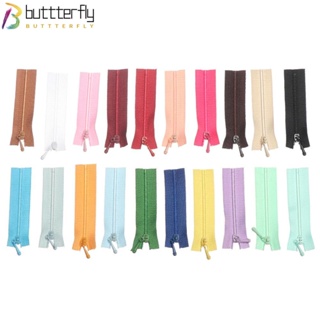 Buttterfly ซิป ขนาดเล็ก คุณภาพสูง 5*1.7 ซม. สําหรับเย็บผ้า สมุดภาพ DIY 5 ชิ้น ต่อชุด