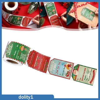 [Dolity1] สติกเกอร์ ลายคริสต์มาส DIY สําหรับติดตกแต่งกล่องอาหาร วันวาเลนไทน์ 200 ชิ้น