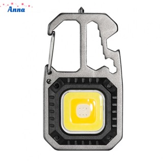 【Anna】Mini-LED Flashlight Portable WorkLight Pocket Keychain Torch Type-C Rechargeable