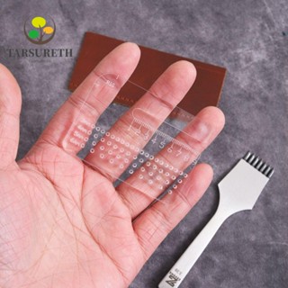 Tarsureth ไม้บรรทัดอะคริลิคใส ทรงกลม หนา 4 มม. อเนกประสงค์ สําหรับตัดหนัง