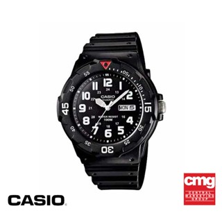 CASIO นาฬิกาข้อมือผู้ชาย CASIO รุ่น MRW-200H-1BVDF วัสดุเรซิ่น สีดำ