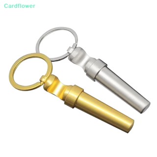 &lt;Cardflower&gt; พวงกุญแจที่เปิดขวดไวน์ เบียร์ โลหะผสมสังกะสี แบบพกพา 3 In 1