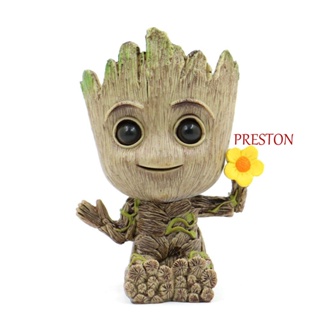 Preston ฟิกเกอร์อนิเมะ Marvel Groot ขนาดมินิ 6 ซม. ของเล่นสําหรับเด็ก