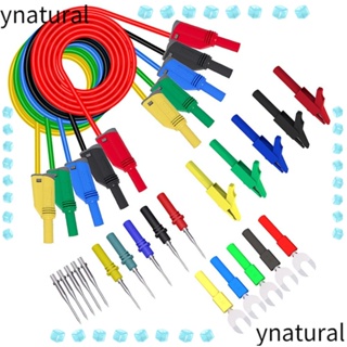 Ynatural ชุดปลั๊กกล้วยทดสอบ ซิลิโคน 1000V 10A 1 เมตร 4 มม. 25 ชิ้น