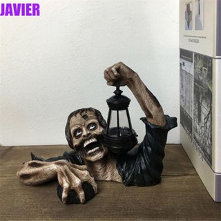 Javier รูปปั้นโคมไฟซอมบี้ แฮนด์เมด สําหรับประดับตกแต่งสวน กลางแจ้ง