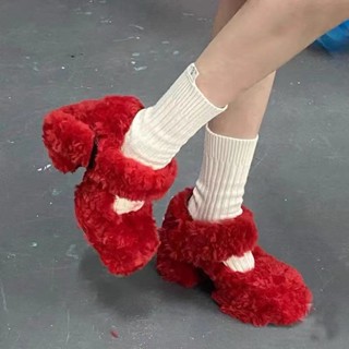 [Unique High Heels] รองเท้าโลฟเฟอร์ ส้นหนา สไตล์ญี่ปุ่น 2023