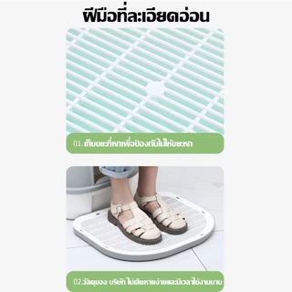 ที่รองทรายแมว ที่ดักทรายแมว น้ําหนักเบา พรมดักทรายแมว ถาดตะแกรงใช้ดักทรายที่ติดเท้าแมว