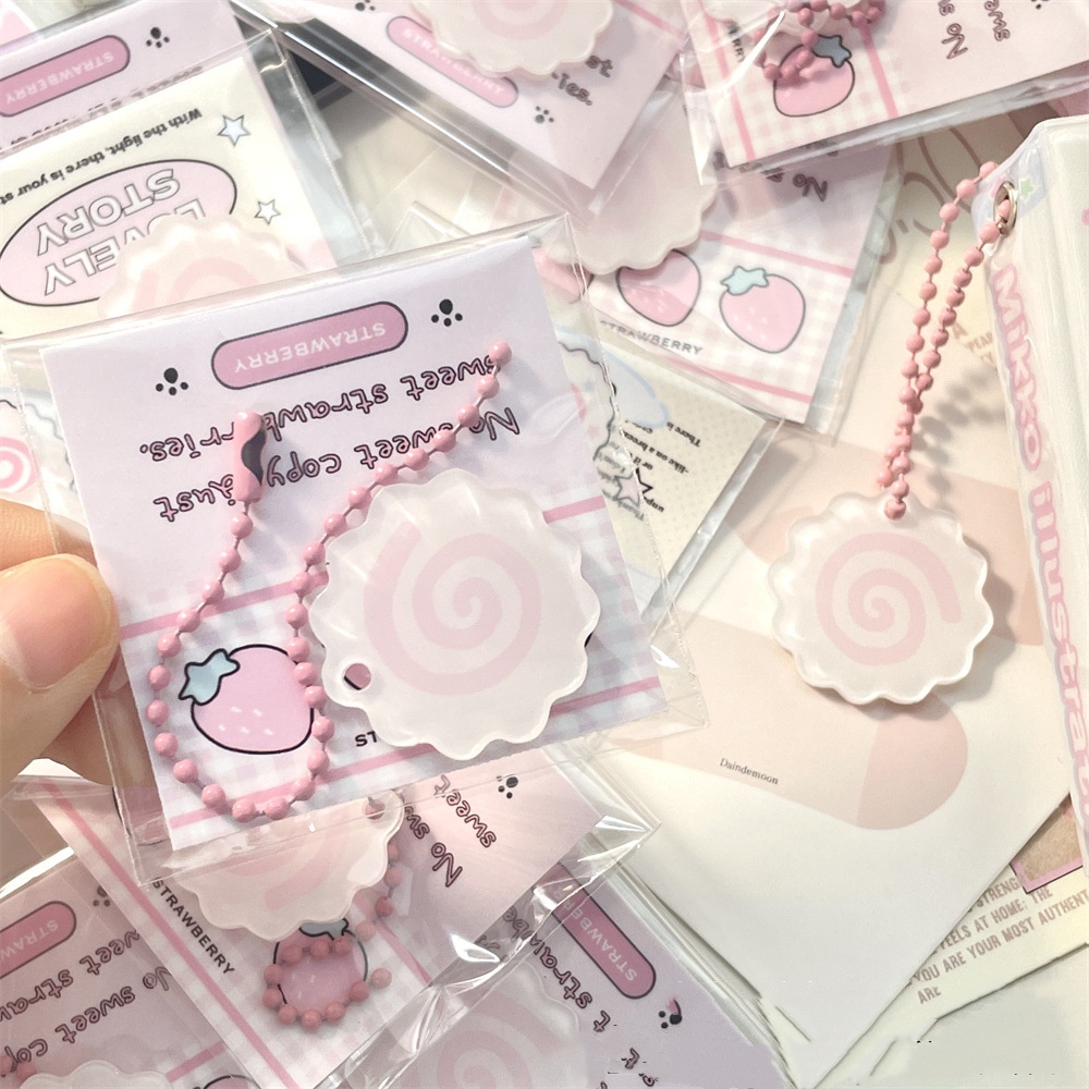 พวงกุญแจ จี้รูปปลาน่ารัก สีชมพู สําหรับห้อยกระเป๋านักเรียน - รูปที่ 6