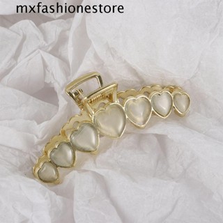 Mxfashione กิ๊บติดผม รูปกรงเล็บโอปอล หัวใจ สไตล์เกาหลี เรโทร เรียบง่าย สําหรับเด็กผู้หญิง