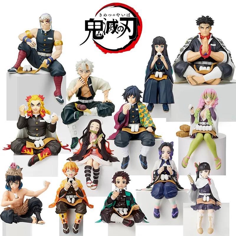 14cm Demon Slayer Anime Figure Kamado Nezuko Kochou Shinobu Action Figure Kimetsu no Yaiba Tsuyuri K