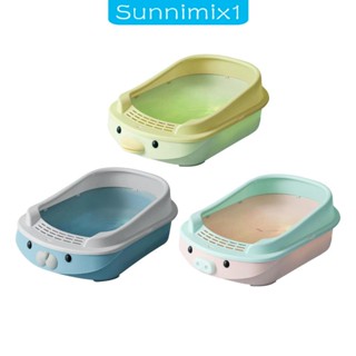 [Sunnimix1] ห้องน้ําแมว ตื้น สําหรับแมว ลูกแมว