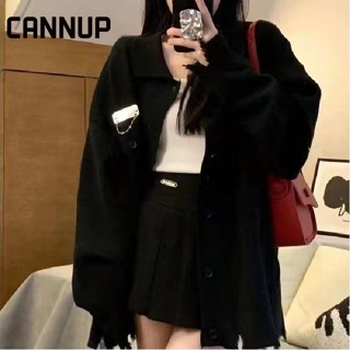 Cannup เสื้อคลุม เสื้อกันหนาว ชิค สไตล์ ทันสมัย ล้ำสมัย A91K74M37Z230915