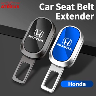 Honda หัวเข็มขัดนิรภัย แบบขยาย ชุบไฟฟ้า หัวเข็มขัดนิรภัยรถยนต์ แบบโลหะผสมสังกะสี หัวเสียบเข็มขัดนิรภัย สำหรับ Honda civic 11th gen fd fc eg fk HRV Jazz City Mugen Fit Vezel Accord BRV WRV Stream